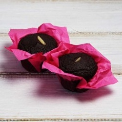 Bezlepkový cizrnový muffin s kakaem holandského typu