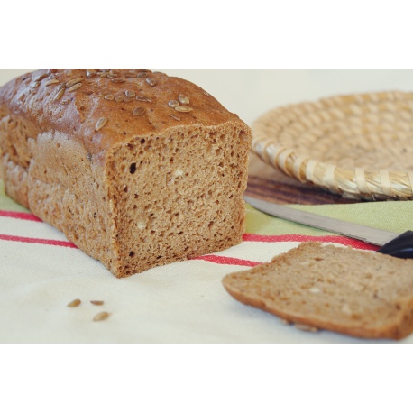 Bezlepkový chléb Liška - Amarantový s cibulkou a slunečnicí